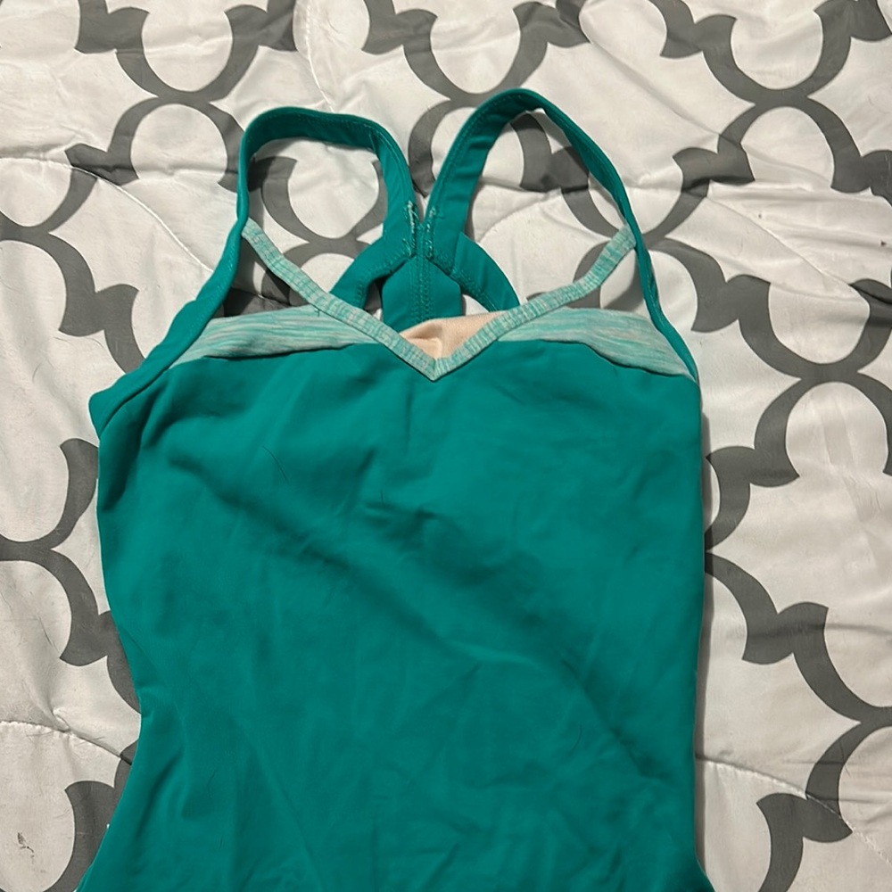 Teal Chemise with Strappy Back